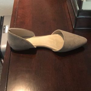 Grey slip on shoes